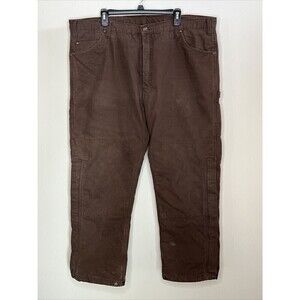 Berne Brown Insulated Carpenter Pants 38x32 Very Nice